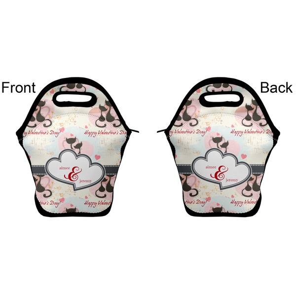 Cats in Love Lunch Bag - Front and Back