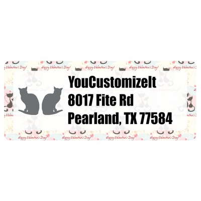 Cats in Love Return Address Labels (Personalized)