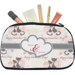 Cats in Love Makeup / Cosmetic Bag - Medium (Personalized)