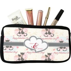 Cats in Love Makeup / Cosmetic Bag (Personalized)