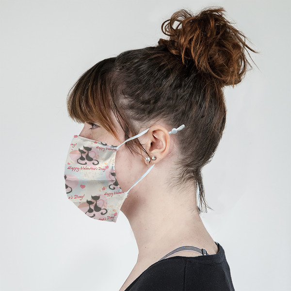 Cats in Love Mask - Side View on Girl