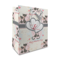 Cats in Love Medium Gift Bag (Personalized)
