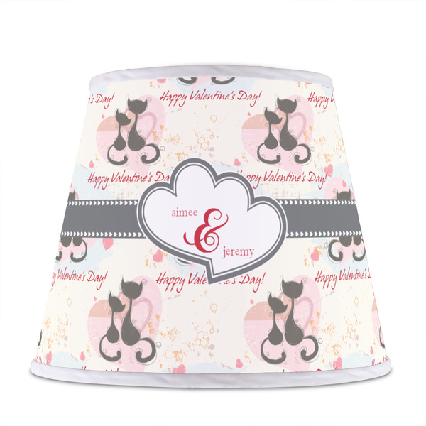 Cats in Love Poly Film Empire Lampshade - Front View