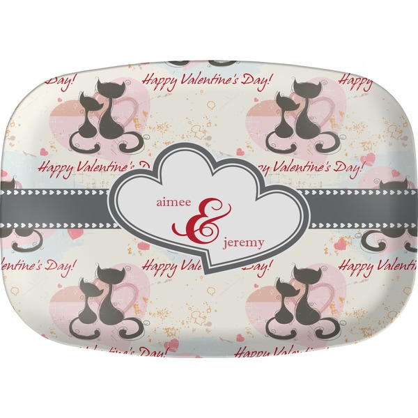 Custom Cats in Love Melamine Platter (Personalized)