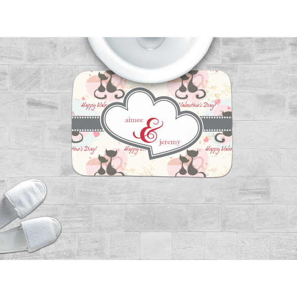 Cats in Love Memory Foam Bath Mat - LIFESTYLE