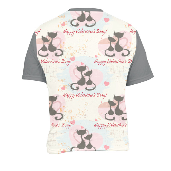 Cats in Love Men's Crew Neck T Shirt Medium - Back