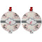 Cats in Love Metal Ball Ornament - Front and Back