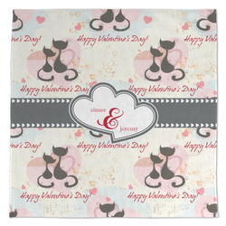 Cats in Love Microfiber Dish Towel (Personalized)