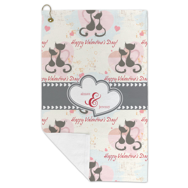 Cats in Love Microfiber Golf Towels - FOLD