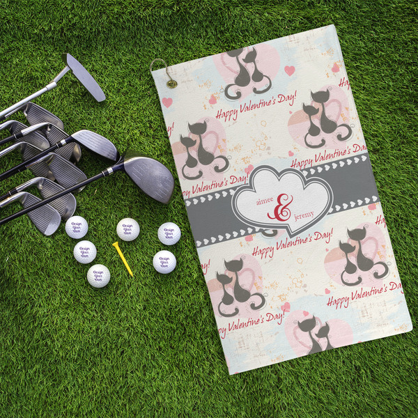 Cats in Love Microfiber Golf Towels - LIFESTYLE