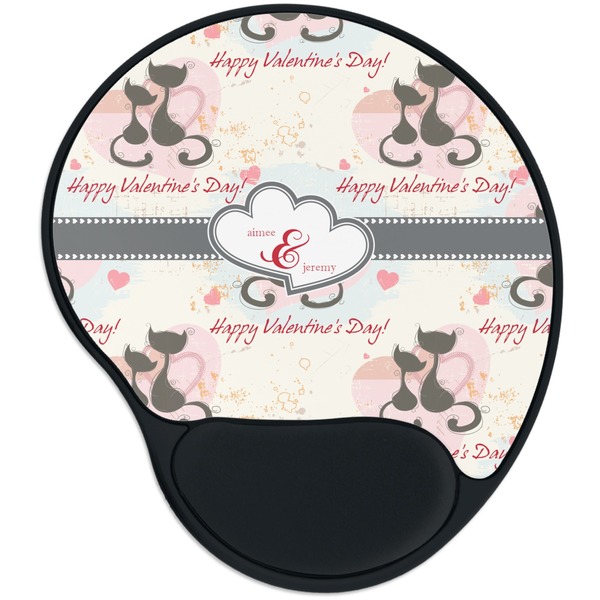 Custom Cats in Love Mouse Pad with Wrist Support