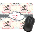 Cats in Love Rectangular Mouse Pad (Personalized)