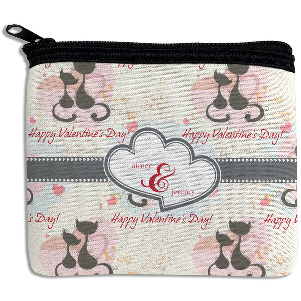 Custom Cats in Love Rectangular Coin Purse (Personalized)