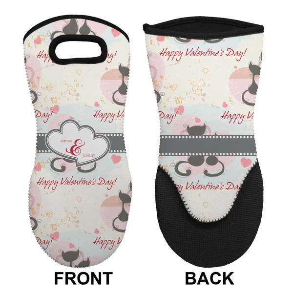 Cats in Love Neoprene Oven Mitt (Front & Back)