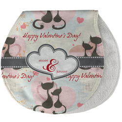 Cats in Love Burp Pad - Velour w/ Couple's Names