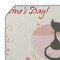 Cats in Love Octagon Placemat - Single front (DETAIL)
