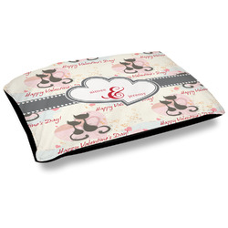 Cats in Love Outdoor Dog Bed - Large (Personalized)