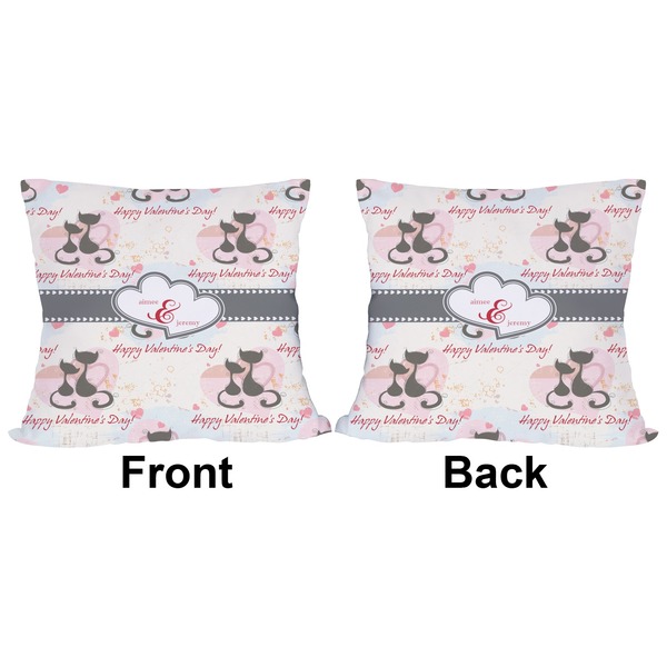 Cats in Love Outdoor Pillow - 18x18