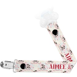Cats in Love Pacifier Clip (Personalized)