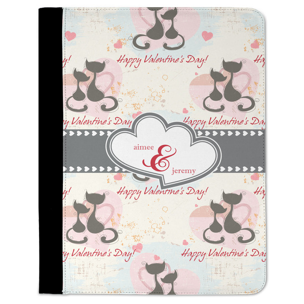 Custom Cats in Love Padfolio Clipboard - Large (Personalized)