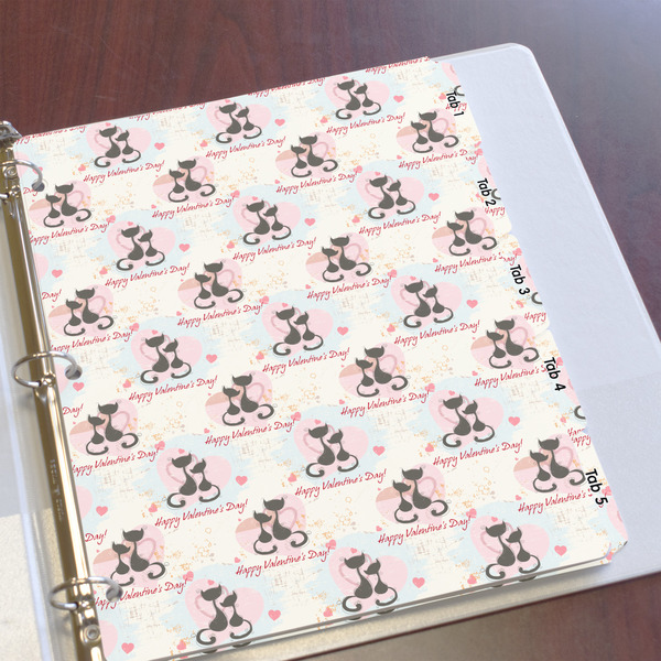 Cats in Love Page Dividers - Set of 5 - In Context