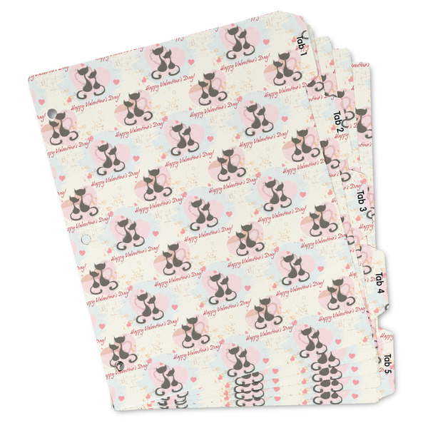 Custom Cats in Love Binder Tab Divider Set (Personalized)