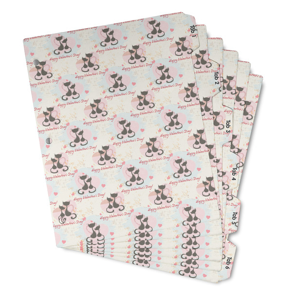 Custom Cats in Love Binder Tab Divider - Set of 6 (Personalized)