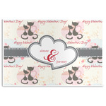 Cats in Love Disposable Paper Placemats (Personalized)