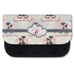 Cats in Love Canvas Pencil Case w/ Couple's Names