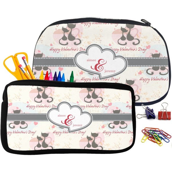 Cats in Love Pencil / School Supplies Bags Small and Medium