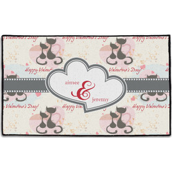 Cats in Love Door Mat - 60"x36" (Personalized)