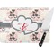 Cats in Love Personalized Glass Cutting Board