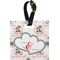 Cats in Love Plastic Luggage Tag - Square w/ Couple's Names