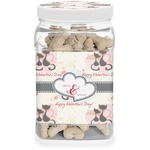 Cats in Love Dog Treat Jar (Personalized)