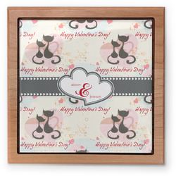 Cats in Love Pet Urn w/ Couple's Names