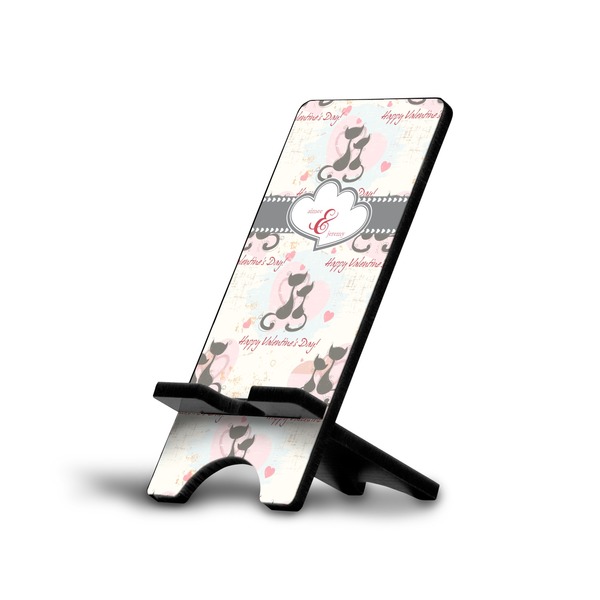 Custom Cats in Love Cell Phone Stand (Personalized)