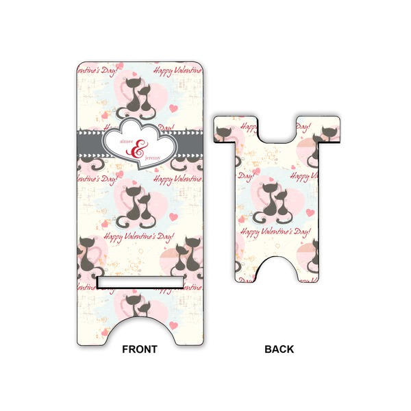 Cats in Love Phone Stand - Front & Back