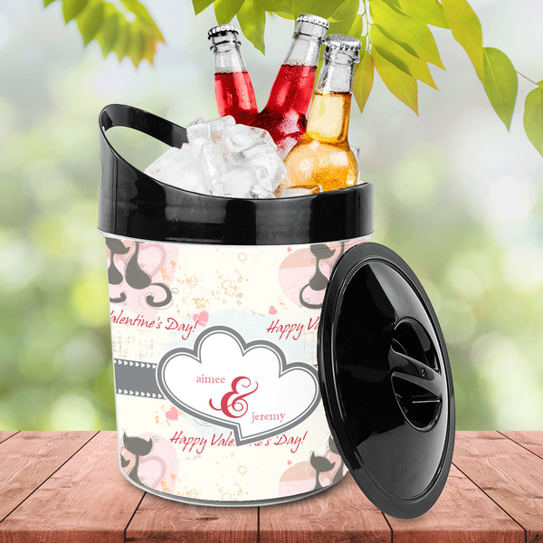 Cats in Love Plastic Ice Bucket - LIFESTYLE