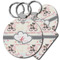 Cats in Love Plastic Keychains