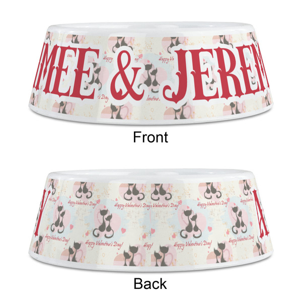 Cats in Love Plastic Pet Bowls - Medium - APPROVAL