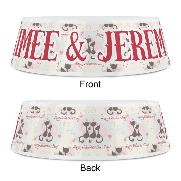 Cats in Love Plastic Pet Bowls - Small - APPROVAL
