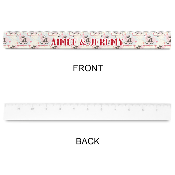 Cats in Love Plastic Ruler - 12" - APPROVAL