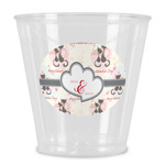 Cats in Love Plastic Shot Glass (Personalized)