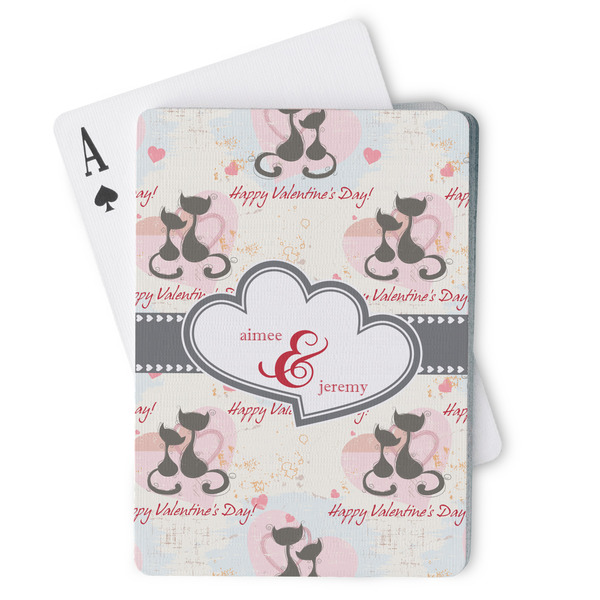 Custom Cats in Love Playing Cards (Personalized)