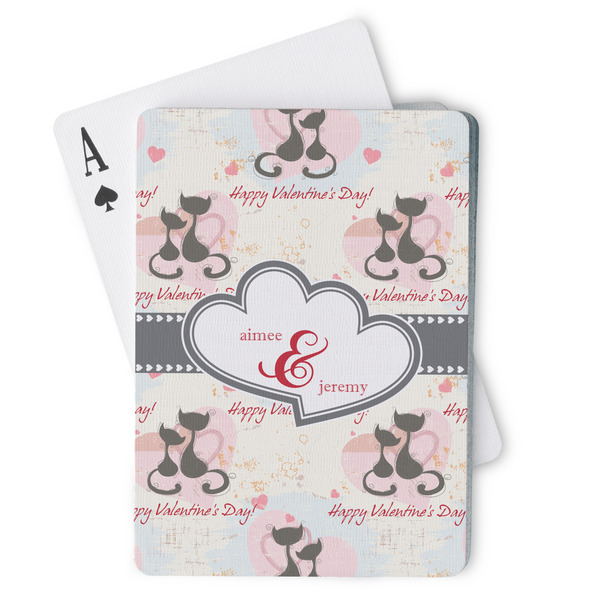 Custom Cats in Love Playing Cards (Personalized)