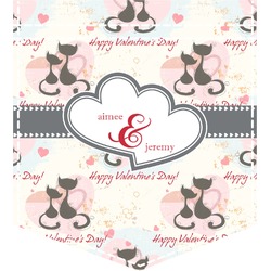 Cats in Love Iron On Faux Pocket (Personalized)