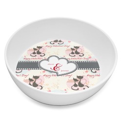 Cats in Love Melamine Bowl - 8 oz (Personalized)