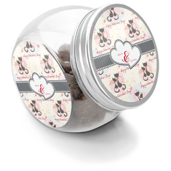 Cats in Love Puppy Treat Jar (Personalized)