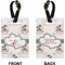 Cats in Love Rectangle Luggage Tag (Front + Back)