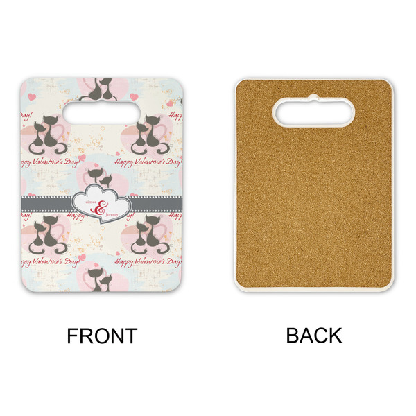 Cats in Love Rectangle Trivet with Handle - APPROVAL